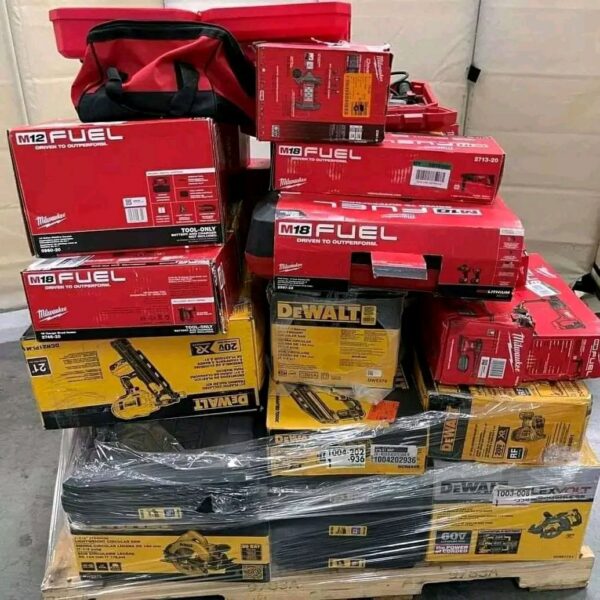 Mixed DeWALT and Milwaukee tools pallets - Image 2